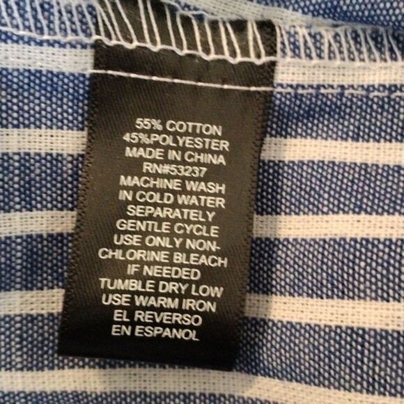 Mlle Gabrielle Striped Cotton Dress - Picture 9 of 10